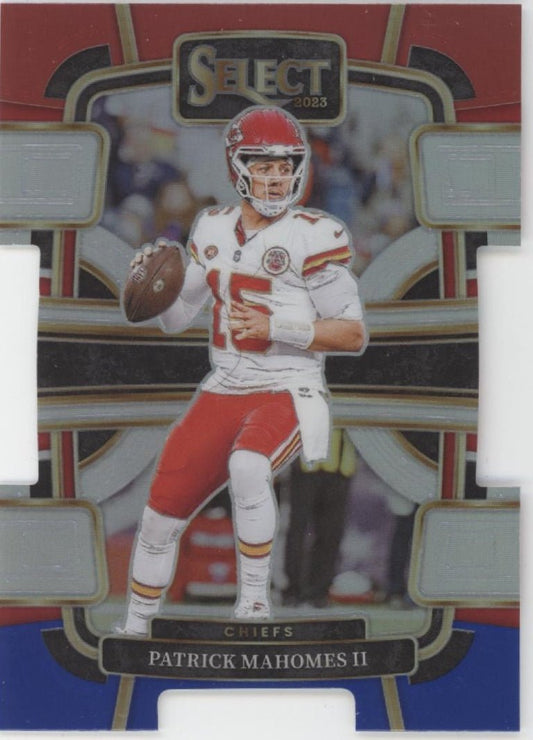 Patrick Mahomes II 2023 Panini Select Die - Cut Red White & Blue Prizm #49 - Collector Store LLC