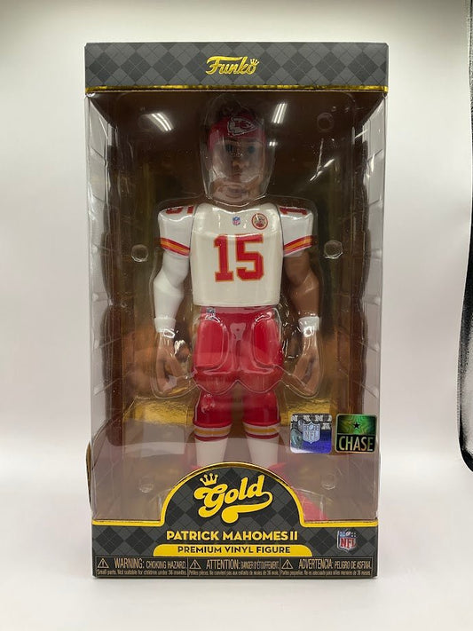 Patrick Mahomes II Funko Gold 12" Vinyl Figure Red Pants Chase Kansas City Chiefs - Collector Store LLC