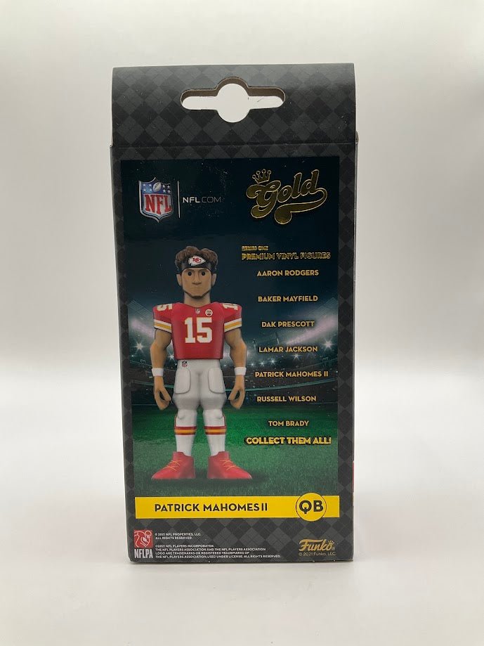 Patrick Mahomes II Funko Gold 5" Vinyl Figure White Pants Kansas City Chiefs - Collector Store LLC