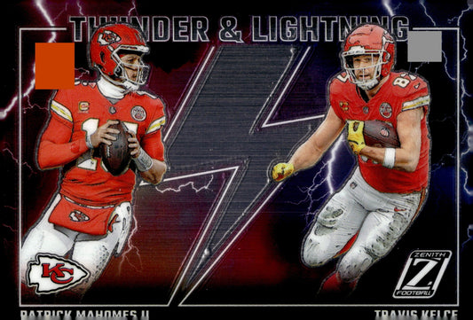 Patrick Mahomes II / Travis Kelce 2023 Panini Zenith Thunder & Lightning #12 - Collector Store LLC