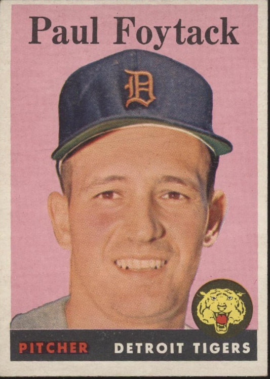 Paul Foytack 1958 Topps #282 Detroit Tigers EX - Collector Store LLC