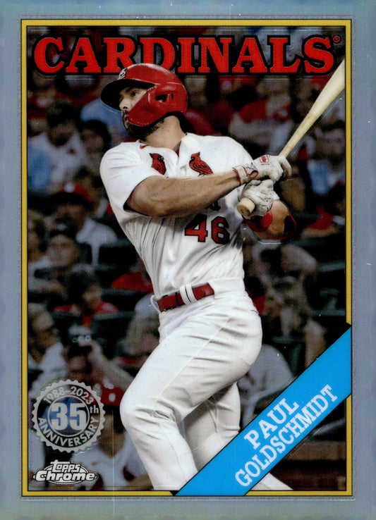 Paul Goldschmidt 2023 Topps Chrome Refractor #88BC - 2 - Collector Store LLC