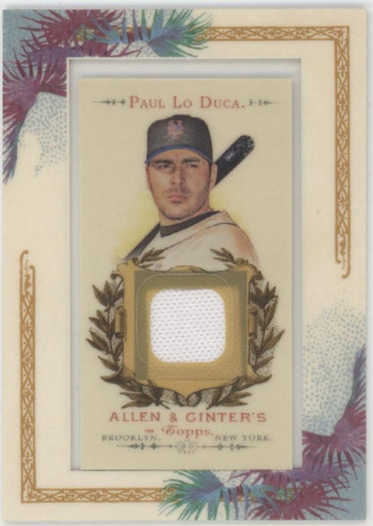 Paul Lo Duca 2007 Topps Allen & Ginter Mini Framed Swatch AGR - PL - Collector Store LLC