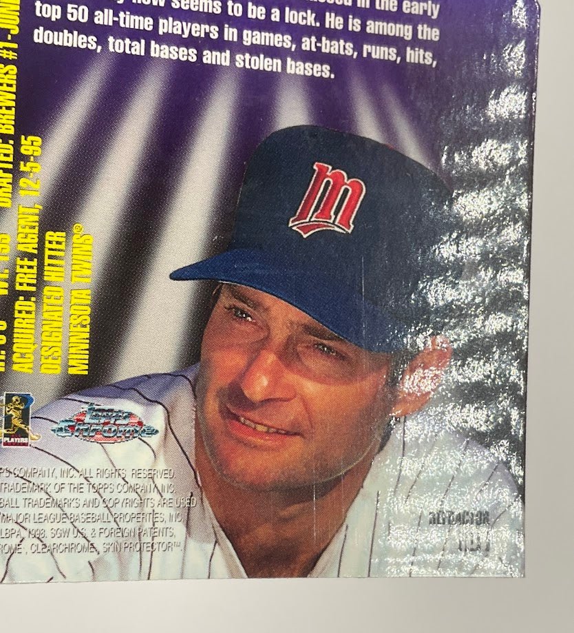 Paul Molitor 1998 Topps Chrome Hall Bound Die - Cut Refractor #HB1 #2 - Collector Store LLC