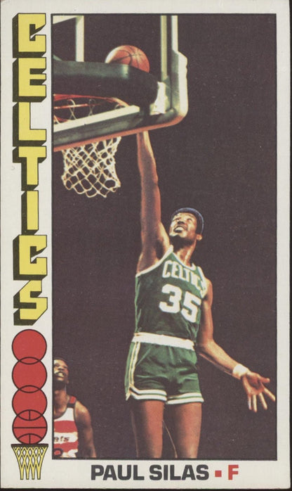 Paul Silas 1976 - 77 Topps Oversized #3 Boston Celtics - Collector Store LLC
