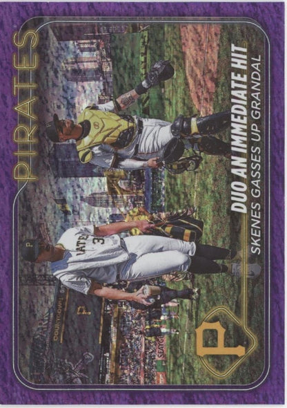 Paul Skenes / Yasmani Grandal 2024 Topps Update Series Purple Foilboard 343/799 - Collector Store LLC