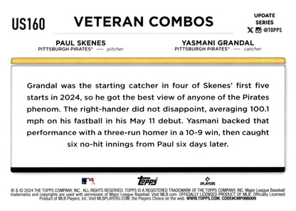 Paul Skenes / Yasmani Grandal 2024 Topps Update Series US160 3 - Collector Store LLC