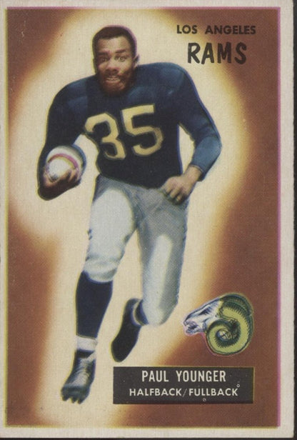 Paul Younger 1955 Bowman #38 Los Angeles Rams VG - EX - Collector Store LLC