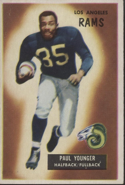 Paul Younger 1955 Bowman #38 Los Angeles Rams VG - EX - Collector Store LLC