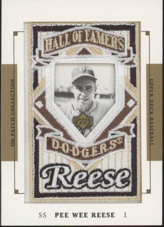 Pee Wee Reese 2003 Upper Deck Patch Collection Dodgers Hall of Famers #147 - Collector Store LLC