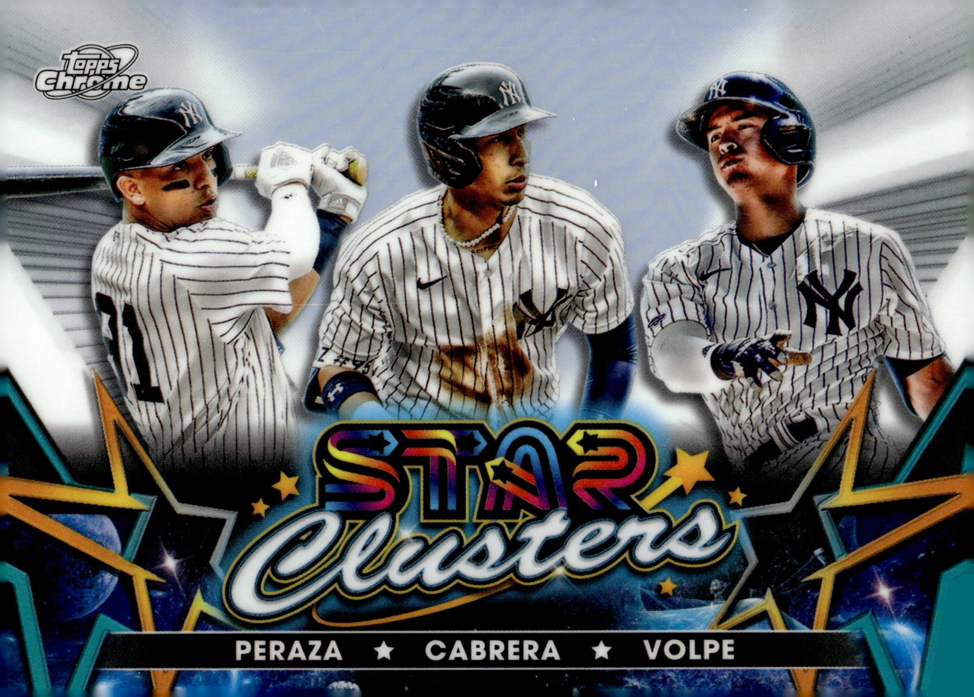 Peraza / Cabrera / Volpe 2023 Topps Chrome Cosmic Star Clusters Refractor #SC - 14 - Collector Store LLC