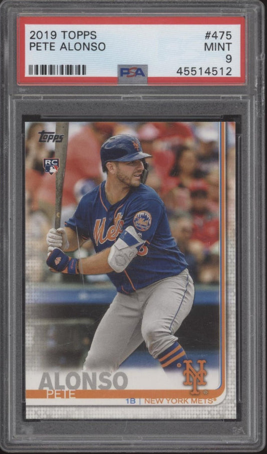 Pete Alonso 2019 Topps Series 2 RC #475 PSA 9 - Collector Store LLC