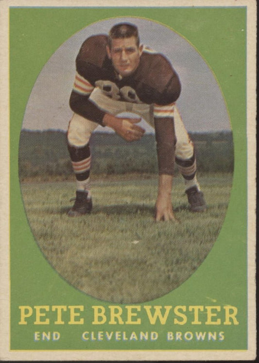 Pete Brewster 1958 Topps #11 Cleveland Browns EX - Collector Store LLC
