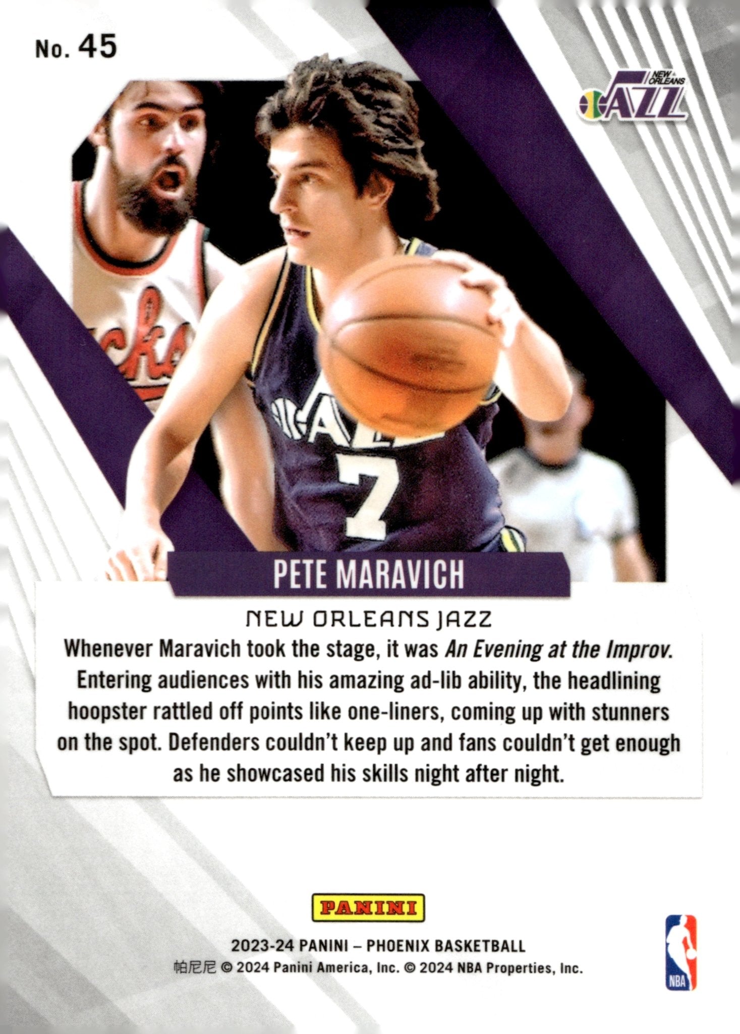 Pete Maravich 2023 - 24 Panini Phoenix Refractor #45 - Collector Store LLC