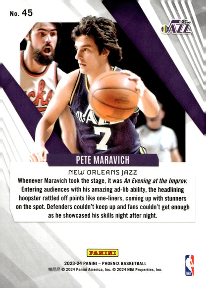 Pete Maravich 2023 - 24 Panini Phoenix Refractor #45 - Collector Store LLC