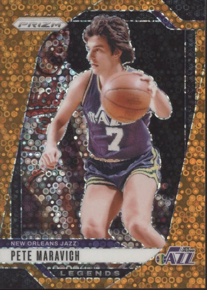 Pete Maravich 2024 - 25 Panini Prizm Orange Fast Break Prizm 086/125 278 - Collector Store LLC