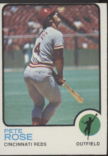 Pete Rose 1973 Topps #130 Cincinnati Reds VG - EX #3 - Collector Store LLC