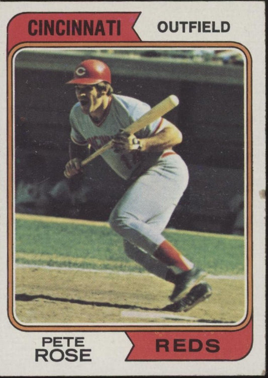 Pete Rose 1974 Topps 300 Cincinnati Reds VG - Collector Store LLC