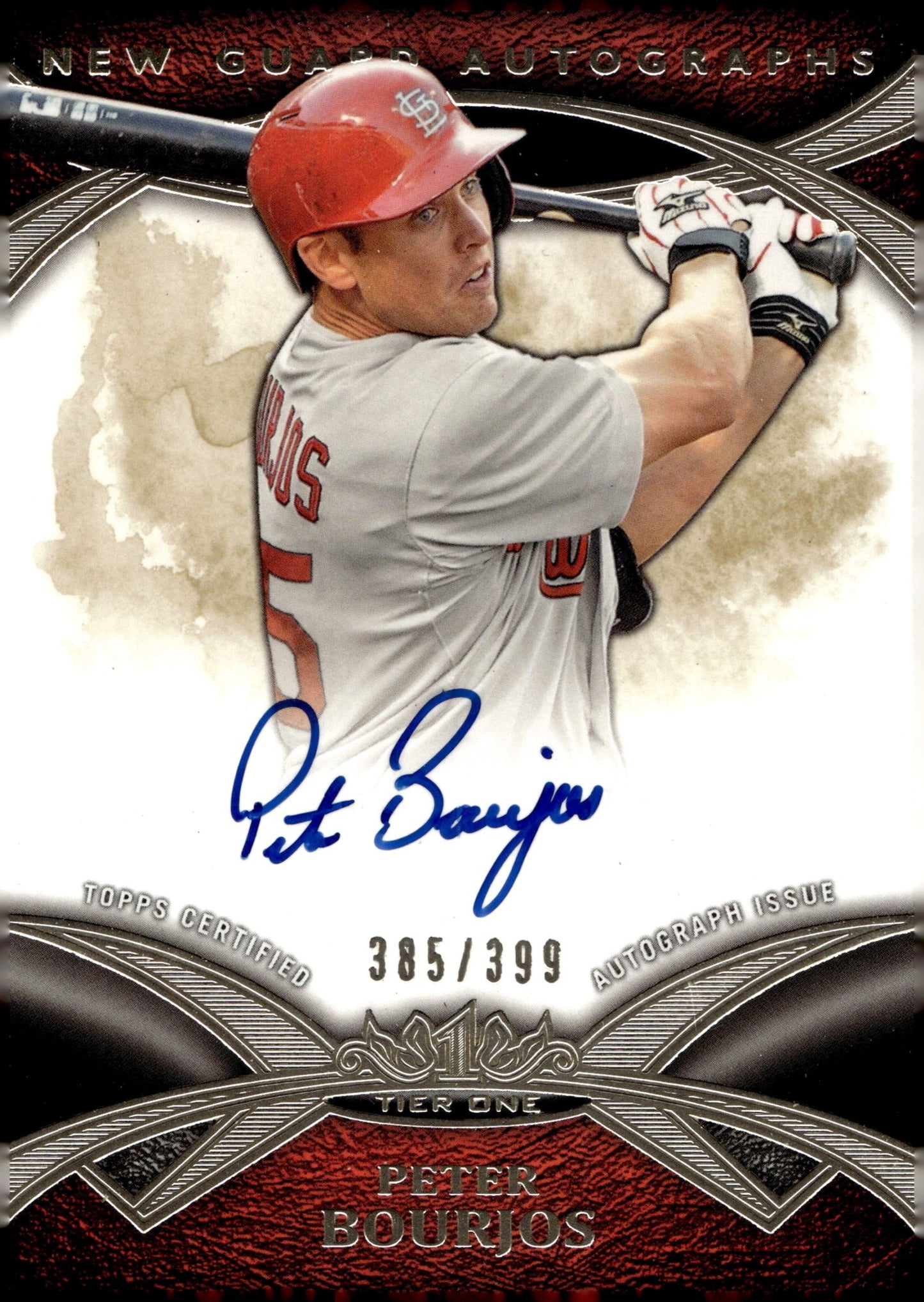 Peter Bourjos 2014 Topps Tier One New Guard Auto 385/399 #NGA - PBU - Collector Store LLC