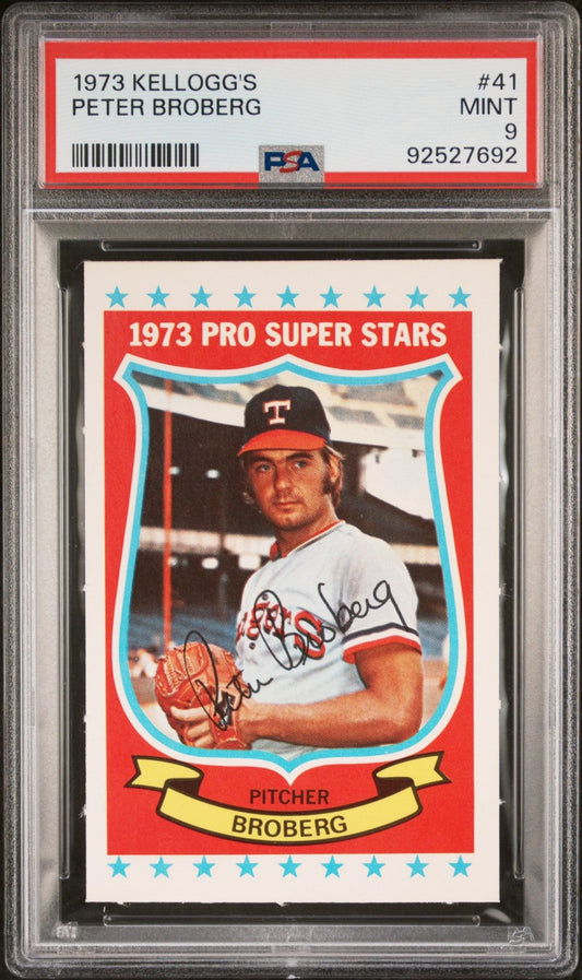 Peter Broberg 1973 Kellogg's #41 PSA 9 - Collector Store LLC