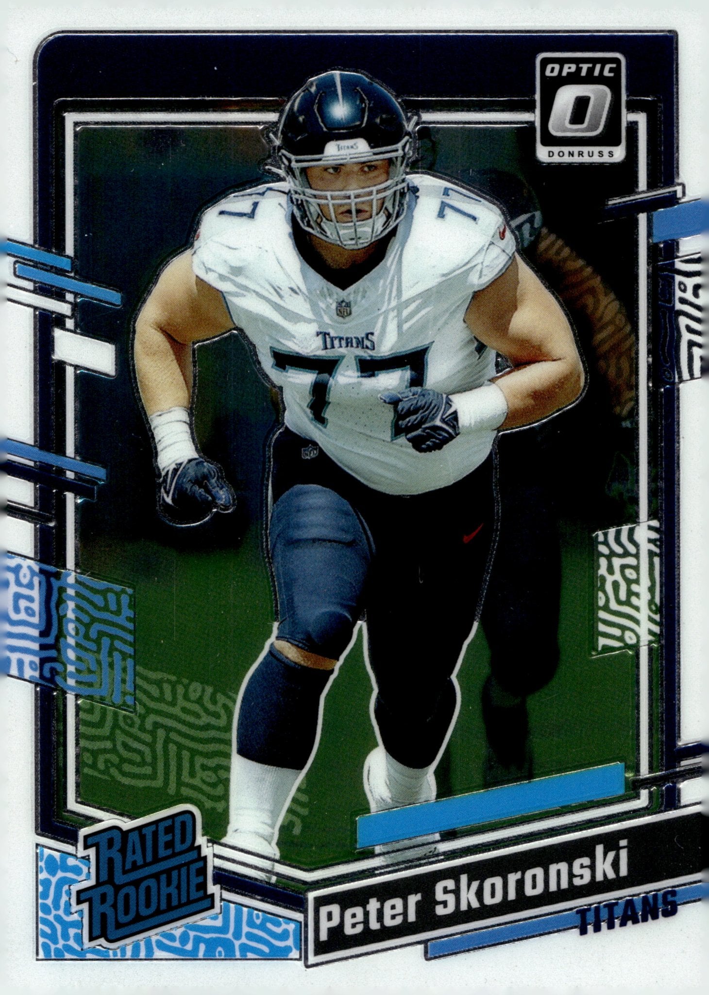 Peter Skoronski 2023 Panini Donruss Optic Rated Rookie RC #296 - Collector Store LLC