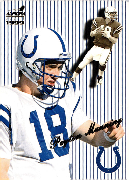 Peyton Manning 1999 Pacific Aurora Pin Stripes #63 #2 - Collector Store LLC