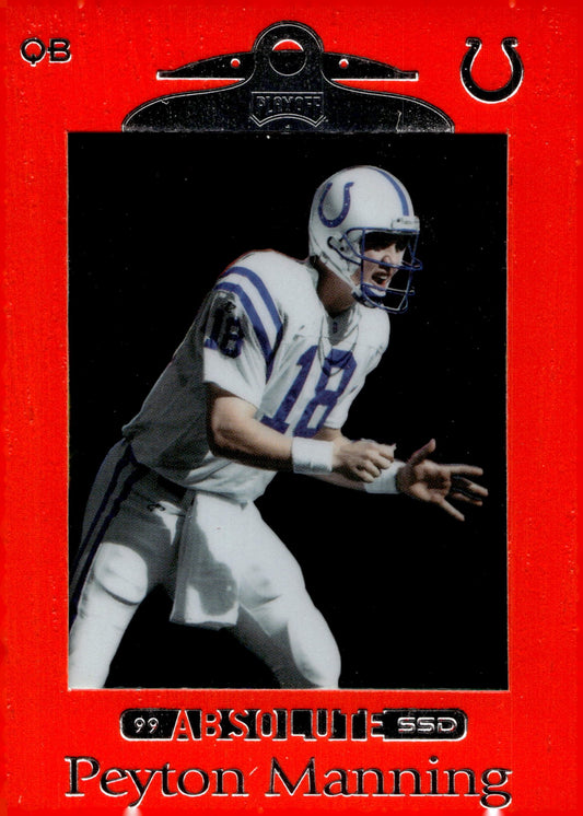 Peyton Manning 1999 Playoff Absolute SSD Red #46 - Collector Store LLC