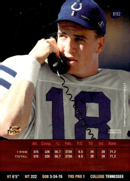 Peyton Manning 1999 Playoff Prestige Repeat Performers #B152 - Collector Store LLC