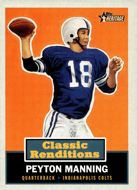 Peyton Manning 2001 Topps Heritage Classic Renditions #CR4 - Collector Store LLC