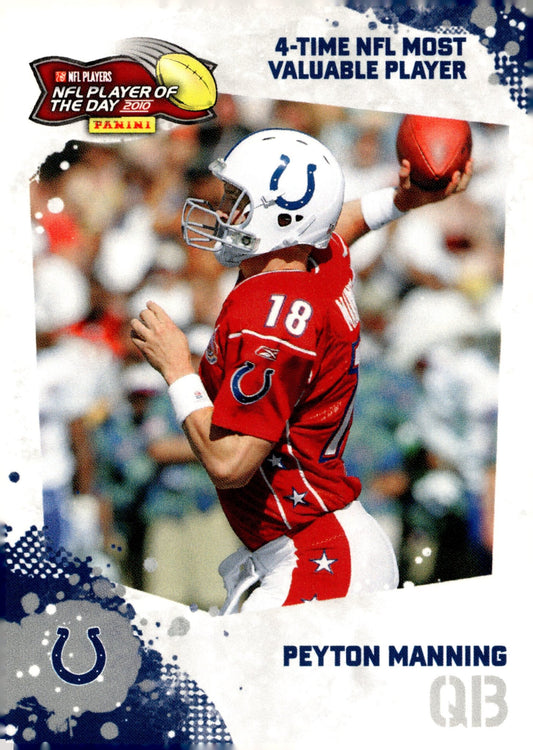 Peyton Manning 2010 Panini Player of the Day #POD - PM2 - Collector Store LLC