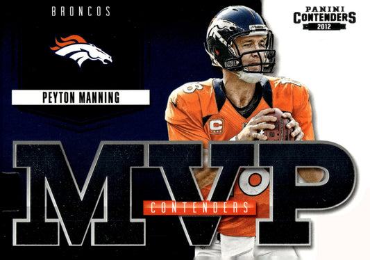 Peyton Manning 2012 Topps Contenders MVP Die - Cut #5 - Collector Store LLC