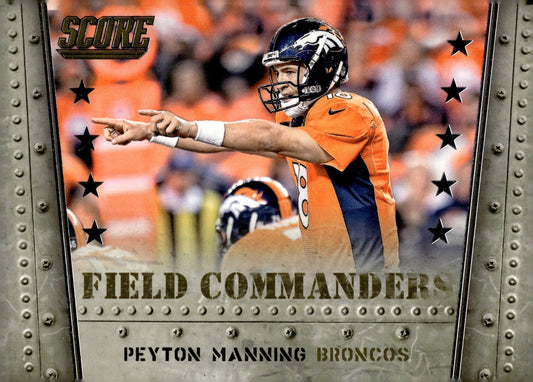 Peyton Manning 2014 Panini Score Field Commanders #FC6 - Collector Store LLC