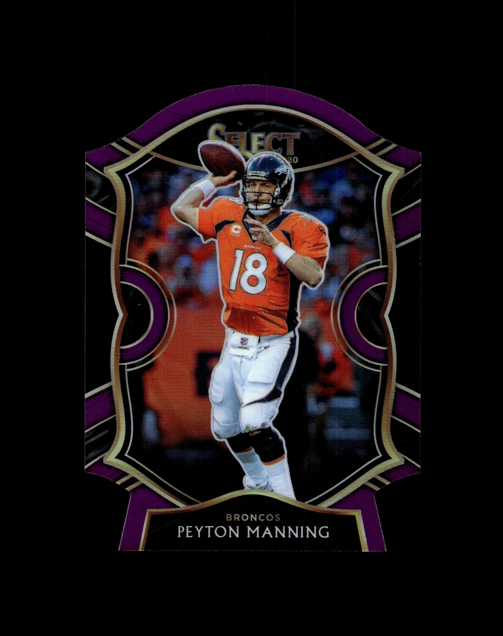 Peyton Manning 2020 Panini Select Die - Cut Purple Prizm #31 - Collector Store LLC