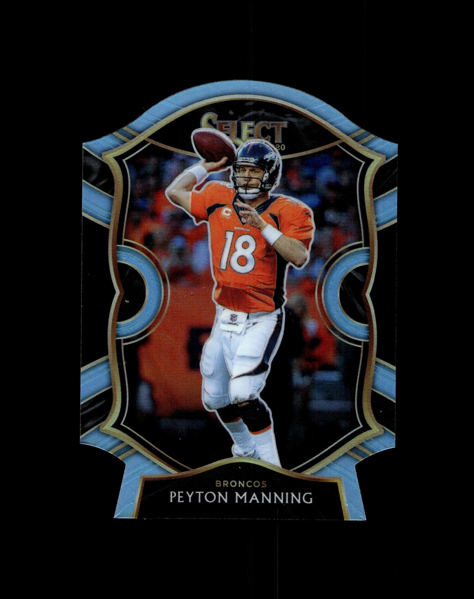 Peyton Manning 2020 Panini Select Die - Cut Sky Blue Prizm #31 - Collector Store LLC