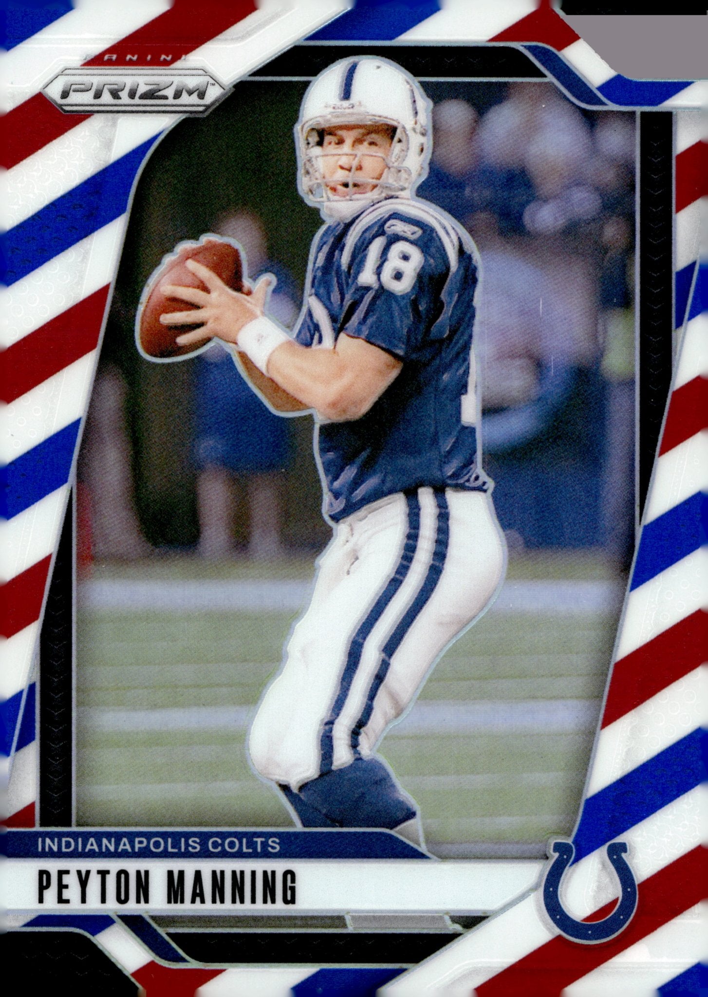 Peyton Manning 2024 Panini Prizm Red White & Blue Prizm #126 - Collector Store LLC