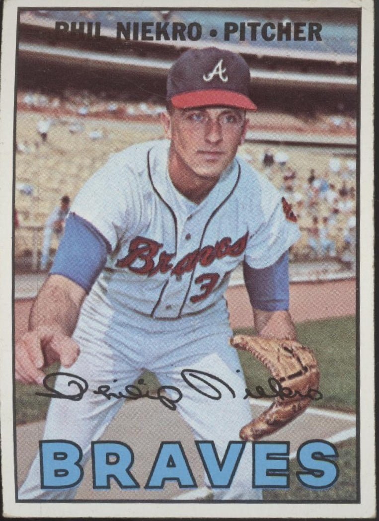 Phil Niekro 1967 Topps #456 Atlanta Braves VG - Collector Store LLC