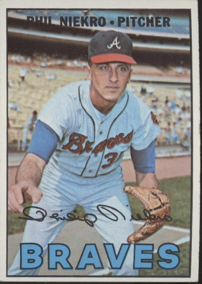 Phil Niekro 1967 Topps #456 Atlanta Braves VG - EX - Collector Store LLC