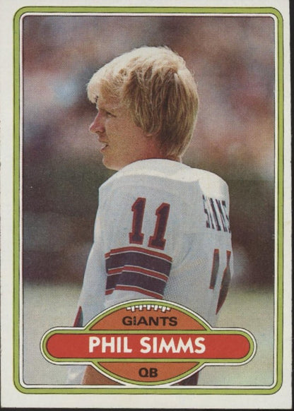 Phil Simms 1980 Topps RC #225 New York Giants EX #5 - Collector Store LLC