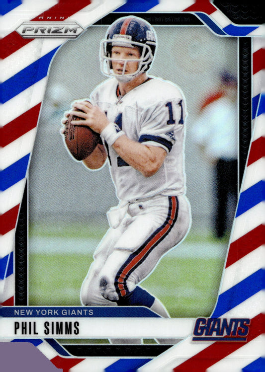 Phil Simms 2024 Panini Prizm Red White & Blue Prizm #218 - Collector Store LLC