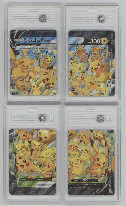 Pikachu V - Union Pokemon Celebrations Black Star Promo Full Art Set TAG 8 - 9 - Collector Store LLC