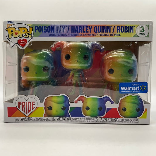 Poison Ivy / Harley Quinn / Robin Funko Pop! Pride 3 Pack Walmart Exclusive - Collector Store LLC