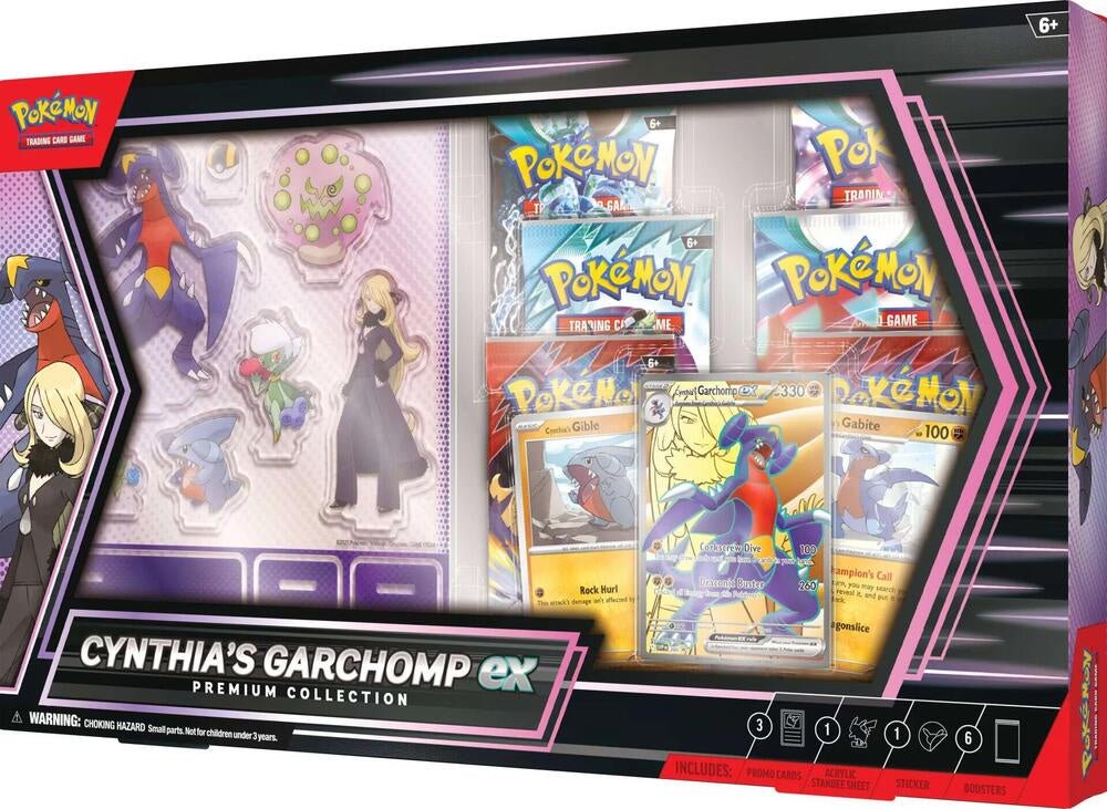 Pokemon: Cynthia's Garchomp ex Premium Collection *Expected Release Date 6 - 13 - 2025* - Collector Store LLC