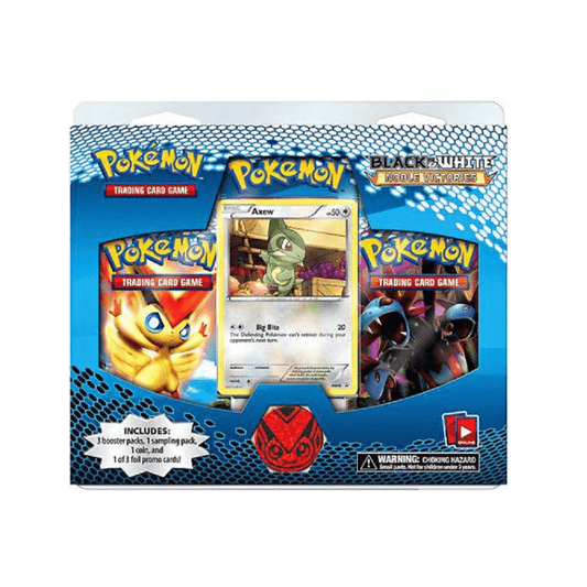 Pokemon: Noble Victories 3 Pack Blister (Axew Promo) - Collector Store LLC