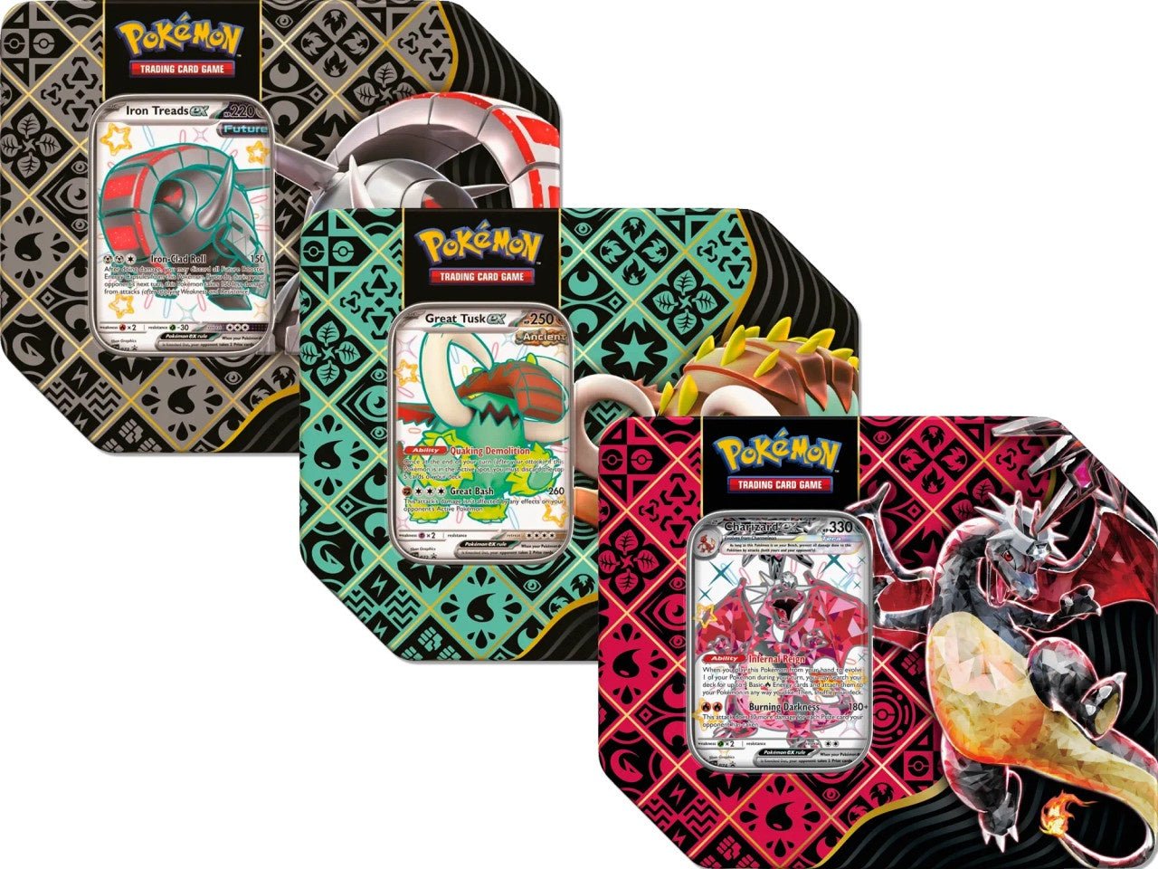 Pokemon: Paldean Fates ex Tins [Set - of - 3] - Collector Store LLC