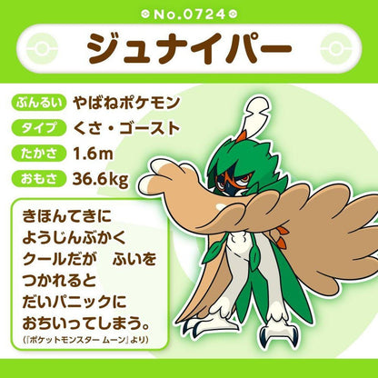 Pokemon: Pokemon Fit Decidueye No.724 Plush (Japanese Pokemon Center Exclusive) - Collector Store LLC