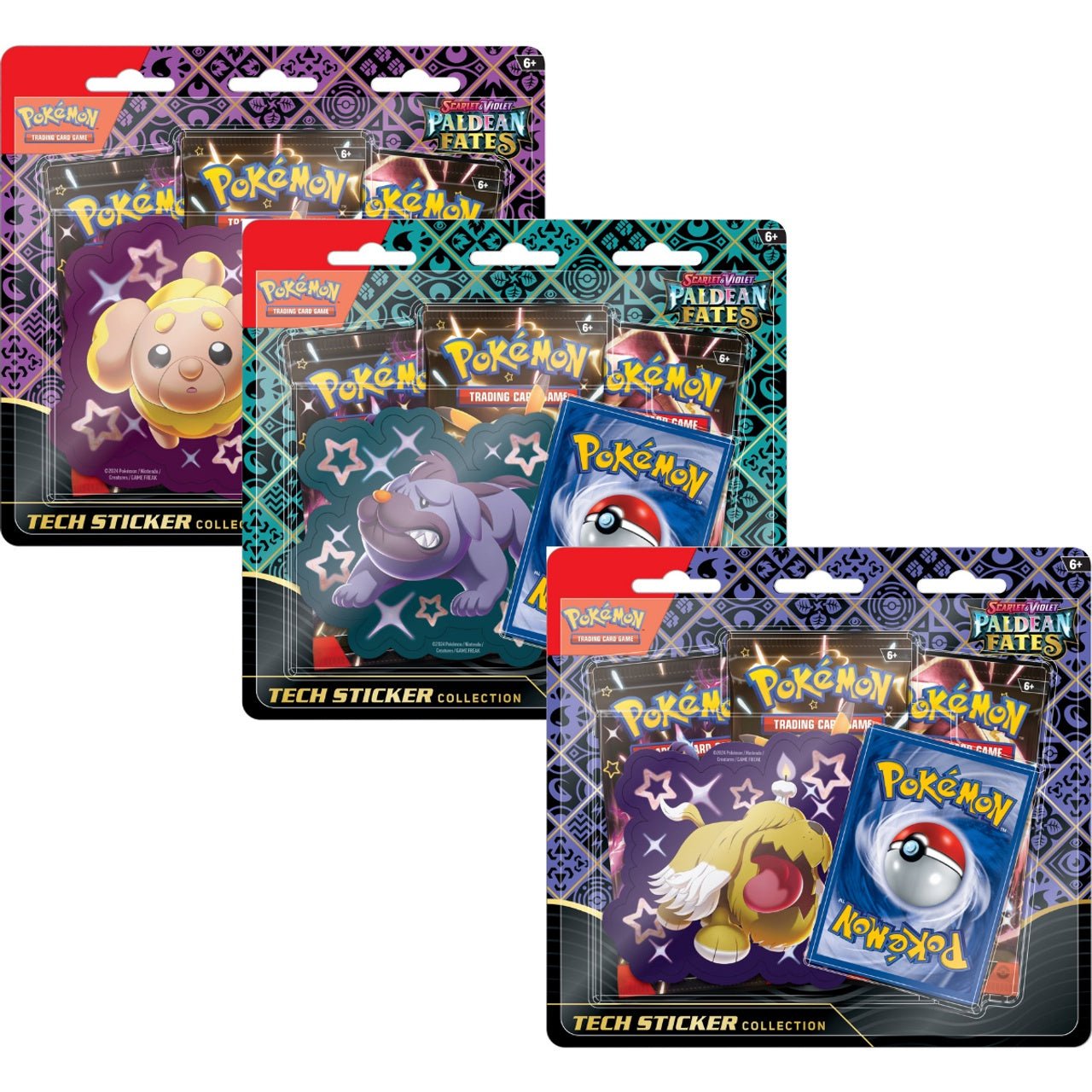 Pokemon Scarlet & Violet Paldean Fates Tech Sticker Collection (Rand