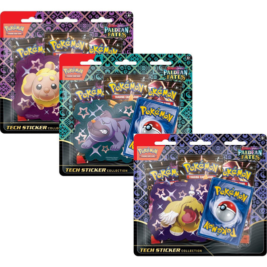 Pokemon: Scarlet & Violet: Paldean Fates Tech Sticker Collection (Random) - Collector Store LLC