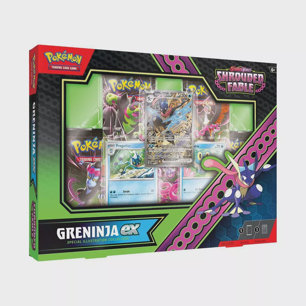 pokemon scarlet and violet shrouded fable booster box Pokemon: & Greninja ex Special Illustration Collection Each Shrouded Fable booster Options:0675 (NM) (Borderless) - Commander Masters (CMM) Melmetal Blister - Pokemon Clown