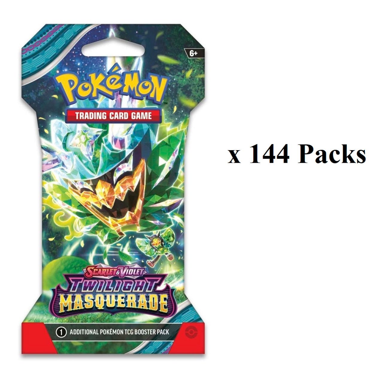 Pokemon: Scarlet & Violet Twilight Masquerade Sleeved Blister Pack Case (144ct) - Collector Store LLC