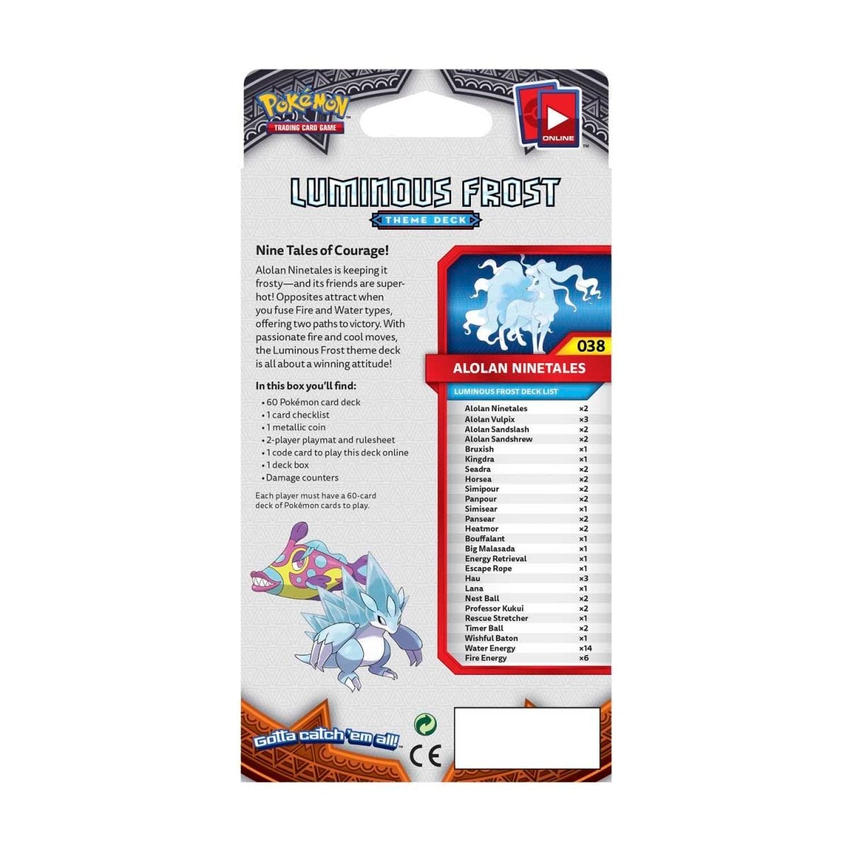Pokemon: Sun & Moon Burning Shadows Luminous Frost Theme Deck - Collector Store LLC